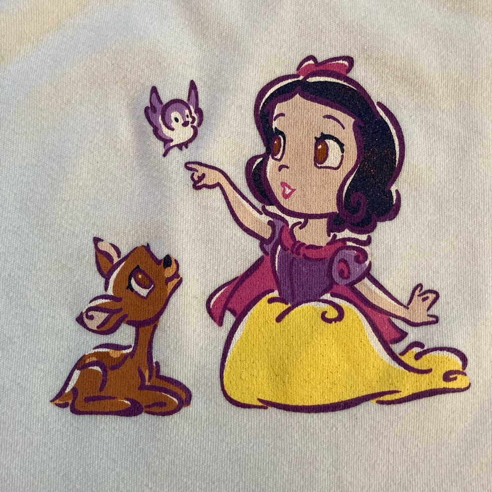 Vintage Walt Disney Collection Long Sleeve Snow White Tee Purple White Size 5 - Picture 3 of 9